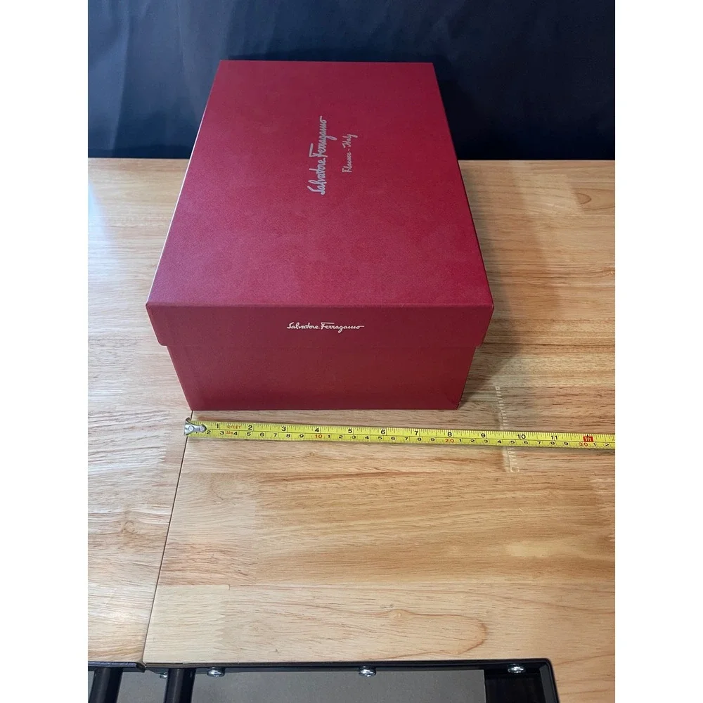 Salvatore Ferragamo Red Shoe Box EMPTY Gift Replacement Storage